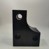 Irregular - shaped Metal Connecting Base with CNC Precision Milling and Black Anodizing Process