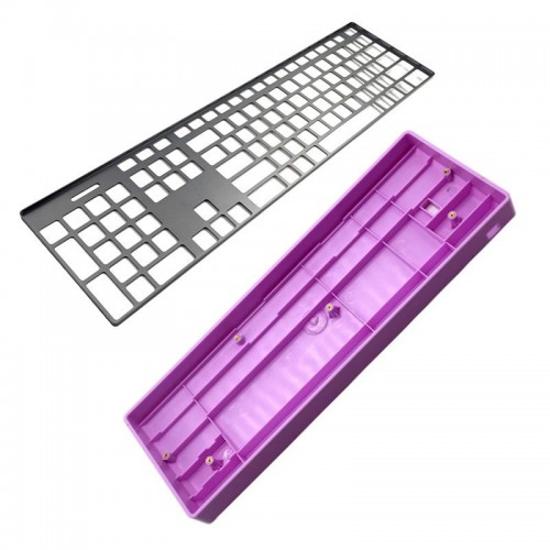 OEM CNC machining milling custom keyboard case aluminum mechanical keyboard parts brass plate keyboard