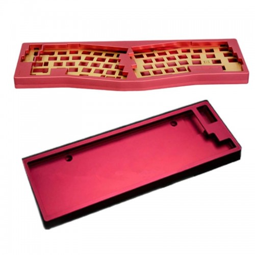 OEM CNC machining milling custom keyboard case aluminum mechanical keyboard parts brass plate keyboard