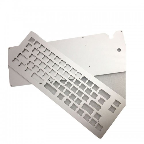 OEM CNC machining milling custom keyboard case aluminum mechanical keyboard parts brass plate keyboard